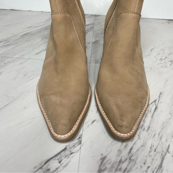 Dolce Vita Volli Tan Nubuck Heeled Bootie 8 - Picture 11 of 15